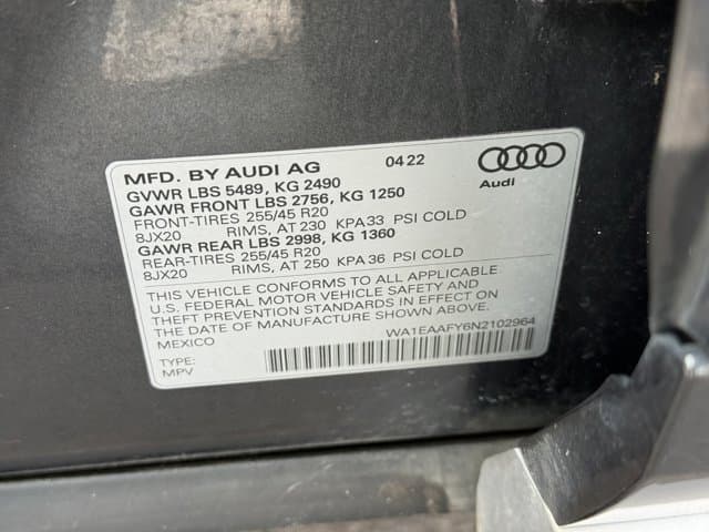 2022 Audi Q5 S line Premium Plus