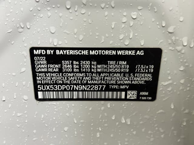 2022 BMW X3 xDrive30i