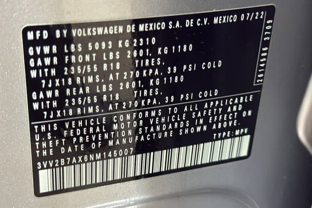 2022 Volkswagen Tiguan SE
